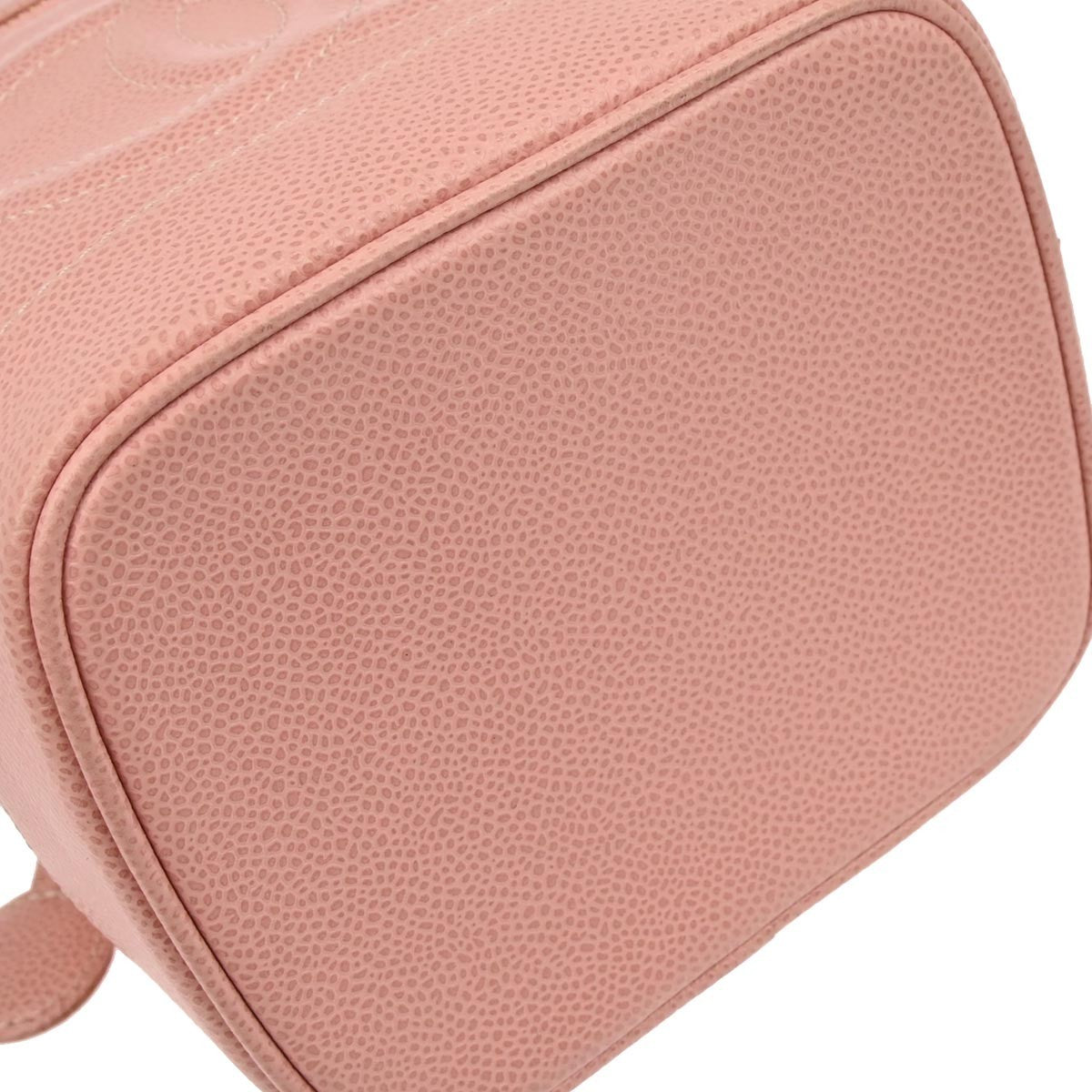 Chanel Vintage Timeless Cosmetic Case Caviar Pink Leather Clutche & Pouche Bag (Pre-Owned)