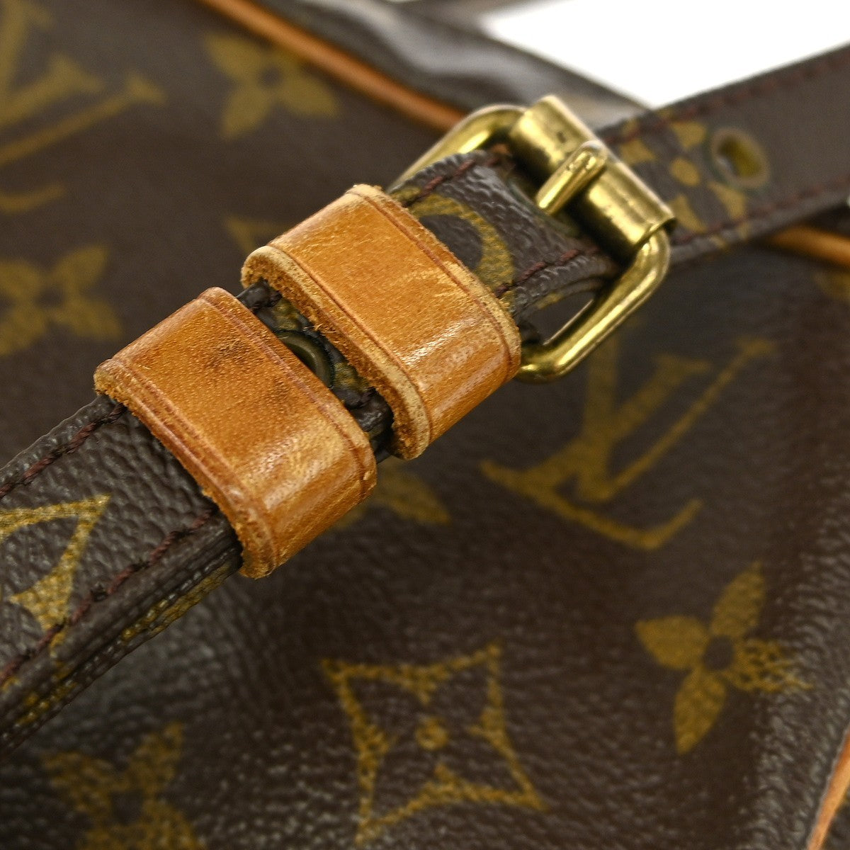 Louis Vuitton Danube Handbag Monogram Canvas Brown Canvas Shoulder Bag Bag (Pre-Owned)