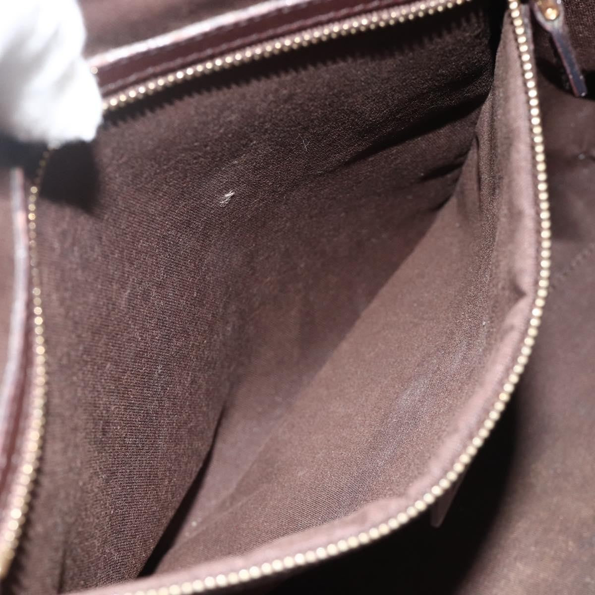 Gucci Guccissima Shoulder Bag Brown Canvas Handbag (Pre-Owned)