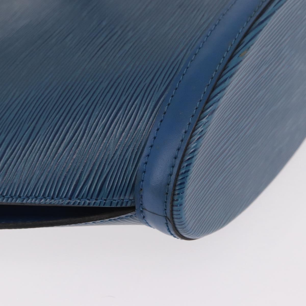 Louis Vuitton Saint Jacques Handbag Epi Leather Blue Leather Shoulder Bag Bag (Pre-Owned)