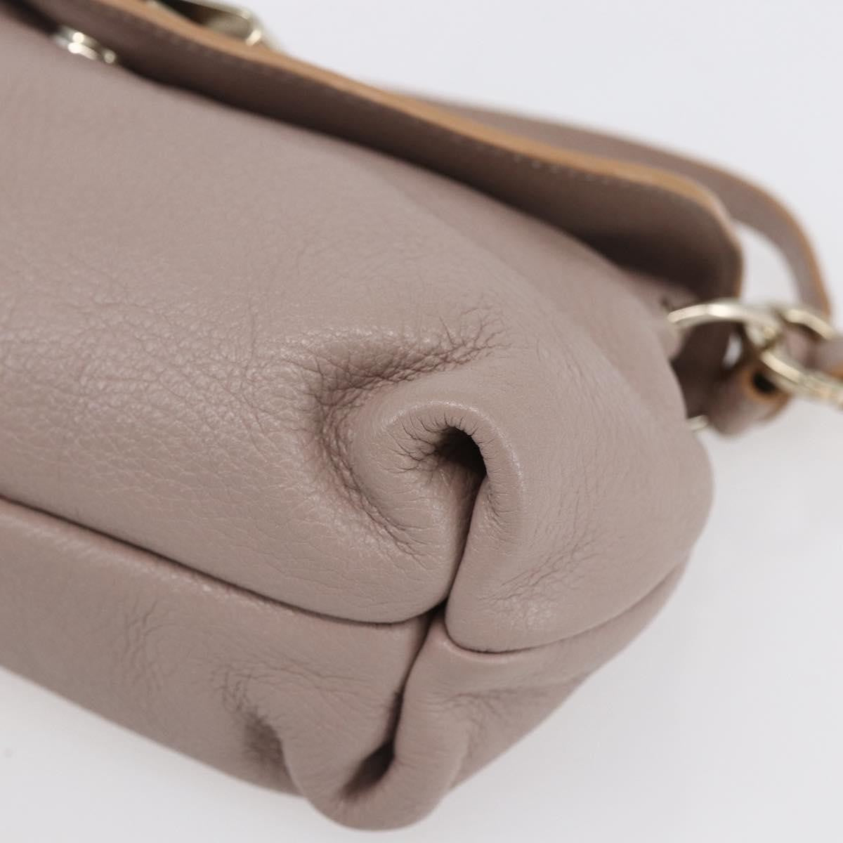 Chloe Lily Shoulder Bag Leather Pink Leather Shoulder Bag Bag (Pre-Owned)