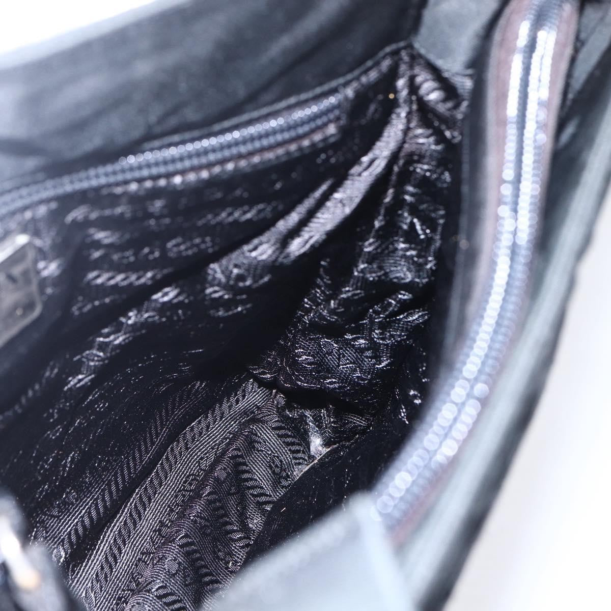 Prada Vintage Shoulder Bag Tessuto Black Nylon Shoulder Bag Bag (Pre-Owned)