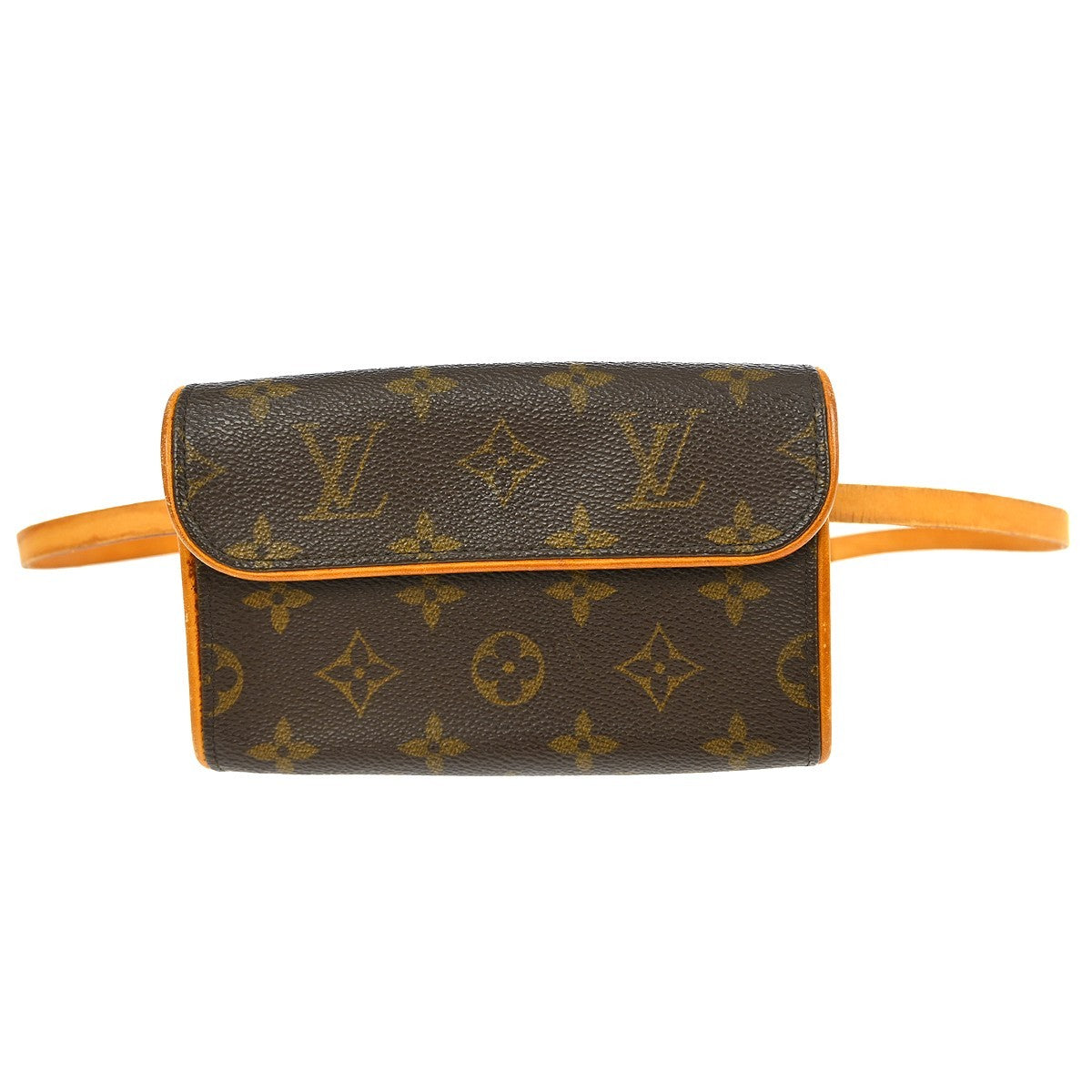 Louis Vuitton Florentine Waist Bag Monogram Canvas Brown Canvas Clutche & Pouche Bag (Pre-Owned)