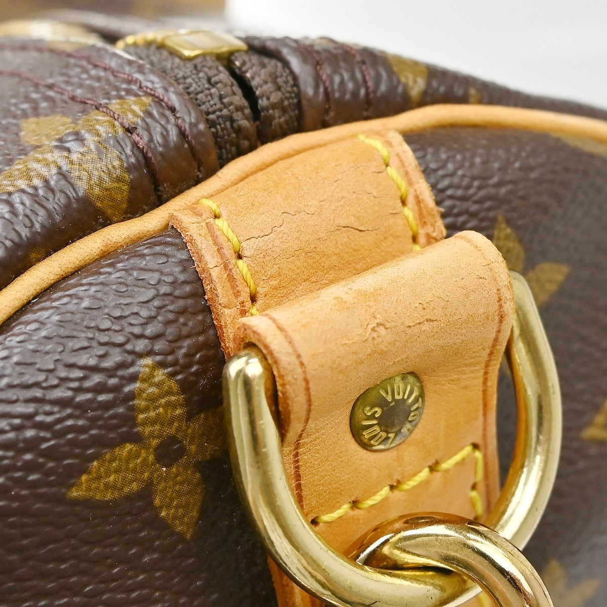 Louis Vuitton Keepall Bandouliere Bag Monogram Canvas Brown Canvas Travel Bag Bag (Pre-Owned)