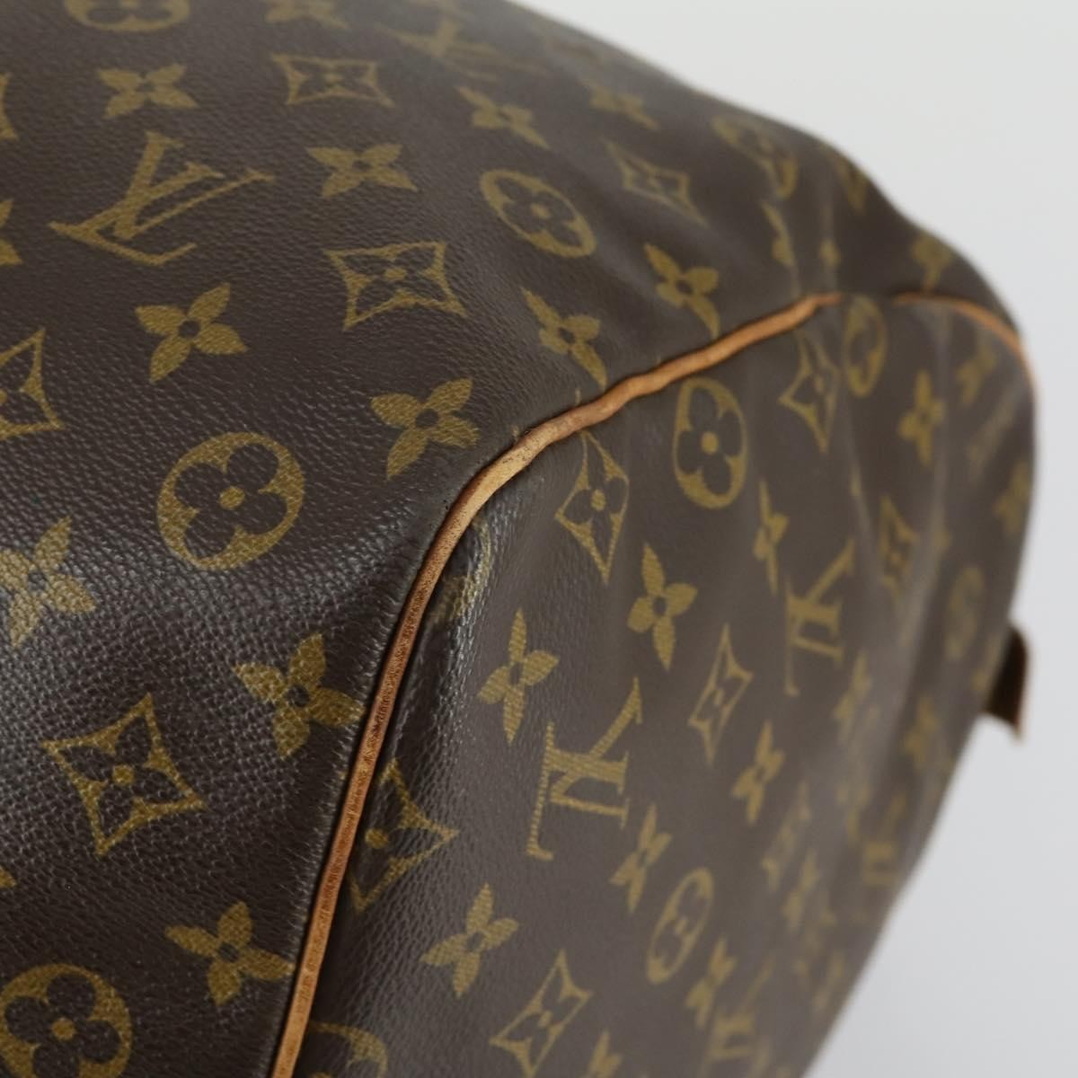 Louis Vuitton Keepall Bag Monogram Canvas Brown Canvas Travel Bag Bag (Pre-Owned)