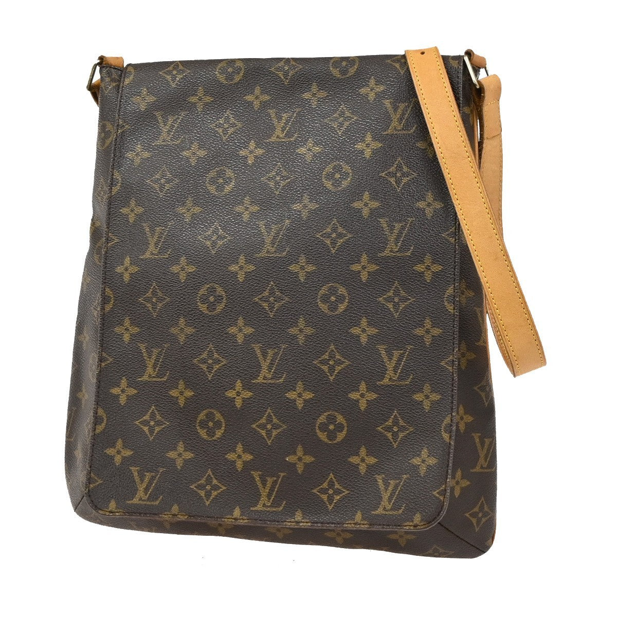 Louis Vuitton Musette Salsa Handbag Monogram Canvas Brown Canvas Shoulder Bag Bag (Pre-Owned)