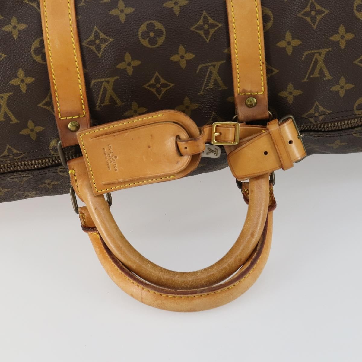 Louis Vuitton Keepall Bag Monogram Canvas Brown Canvas Travel Bag Bag (Pre-Owned)