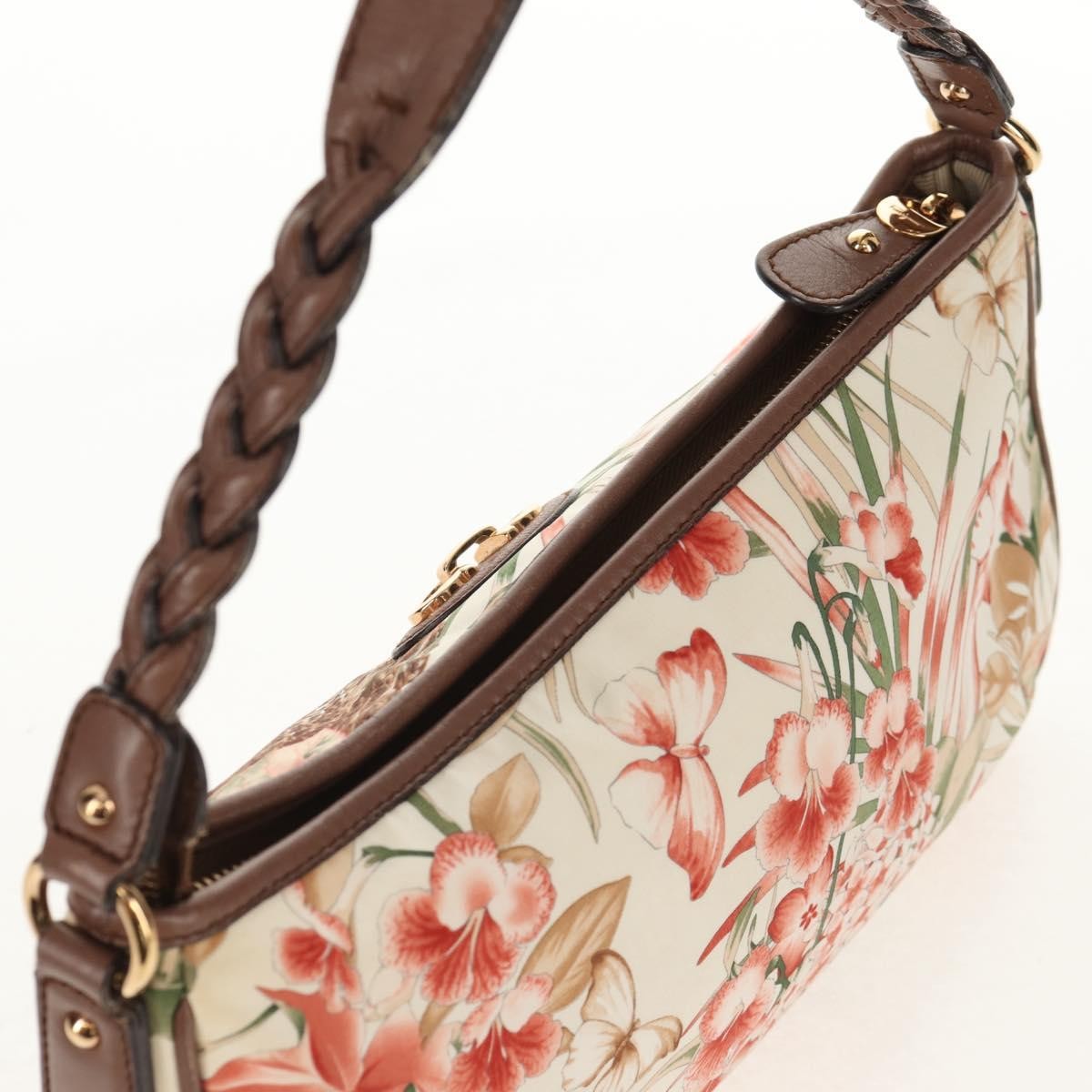 Salvatore Ferragamo Gancini Shoulder Bag Nylon Multicolour Nylon Shoulder Bag Bag (Pre-Owned)