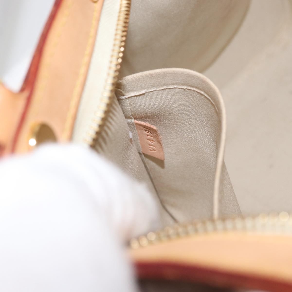 Louis Vuitton Brea Handbag Monogram Vernis Beige Patent_Leather Handbag (Pre-Owned)
