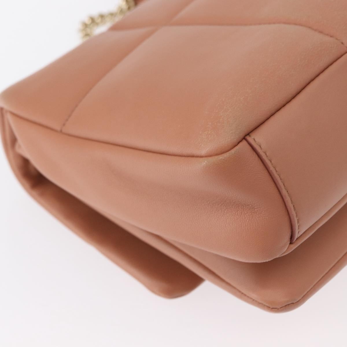 Salvatore Ferragamo Vara Soft Flap Bag Quilted Leather Pink Leather Shoulder Bag Bag (Pre-Owned)