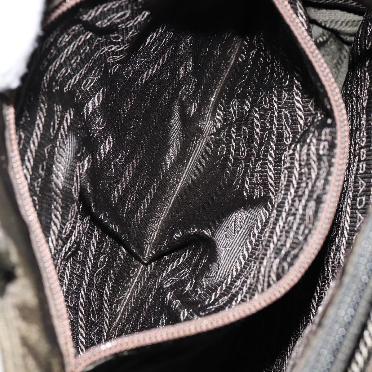 Prada Vintage Zip Tote Tessuto Khaki Nylon Tote Bag Bag (Pre-Owned)