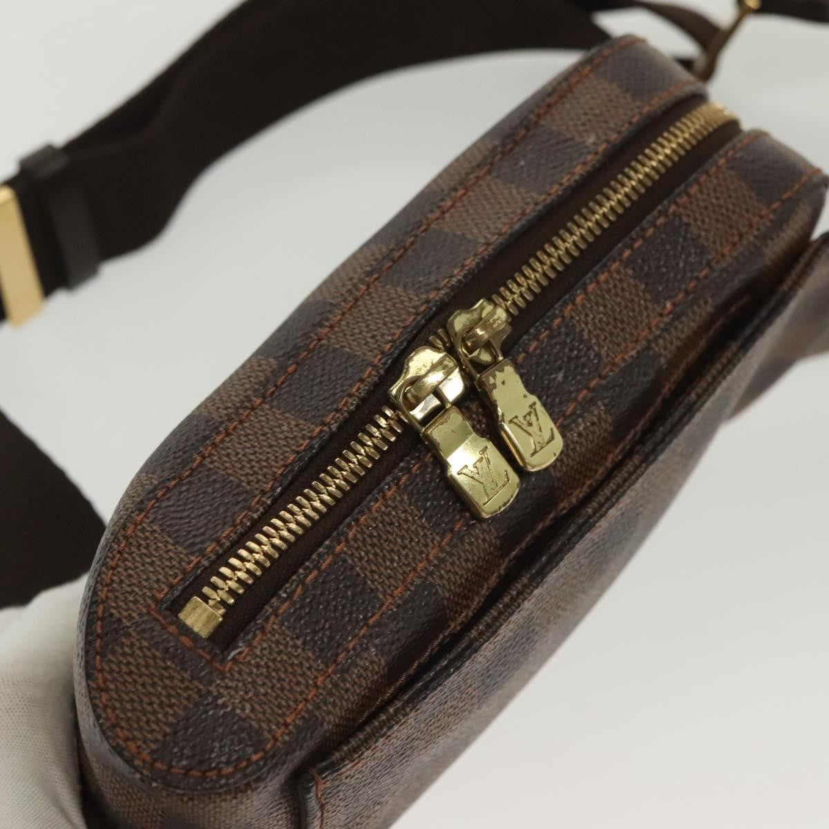 Louis Vuitton Geronimos Waist Bag Damier Brown Canvas Clutche & Pouche Bag (Pre-Owned)