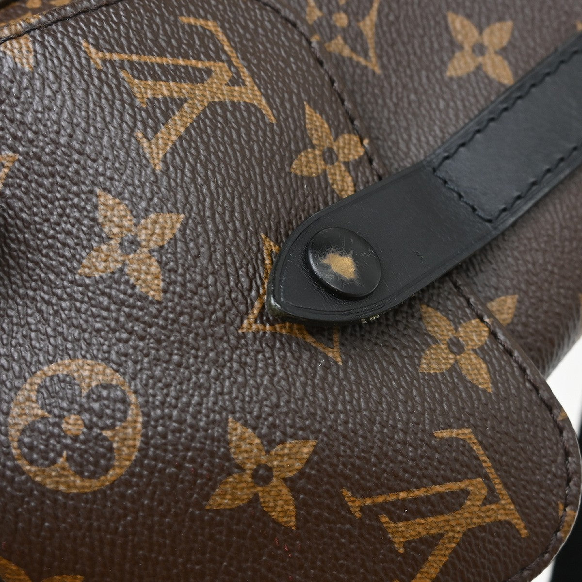 Louis Vuitton Christopher Backpack Macassar Monogram Canvas Brown Canvas Backpack Bag (Pre-Owned)