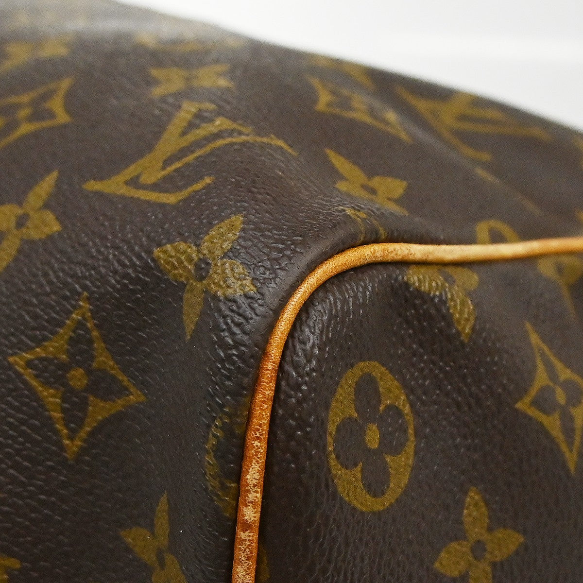 Louis Vuitton Keepall Bag Monogram Canvas Brown Canvas Travel Bag Bag (Pre-Owned)