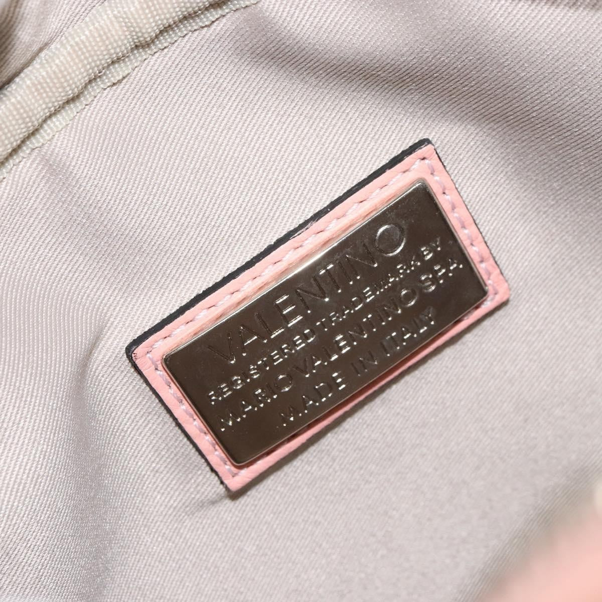 Valentino Garavani Vintage Shoulder Bag Leather Pink Leather Shoulder Bag Bag (Pre-Owned)
