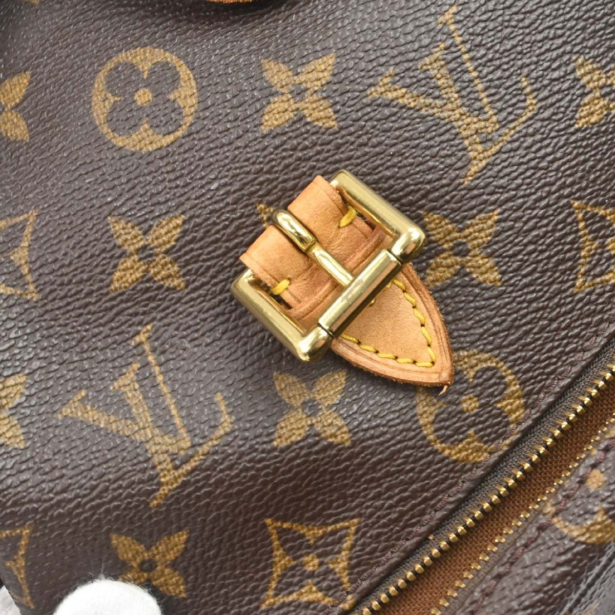Louis Vuitton Vintage Montsouris Backpack Monogram Canvas Brown Canvas Backpack Bag (Pre-Owned)