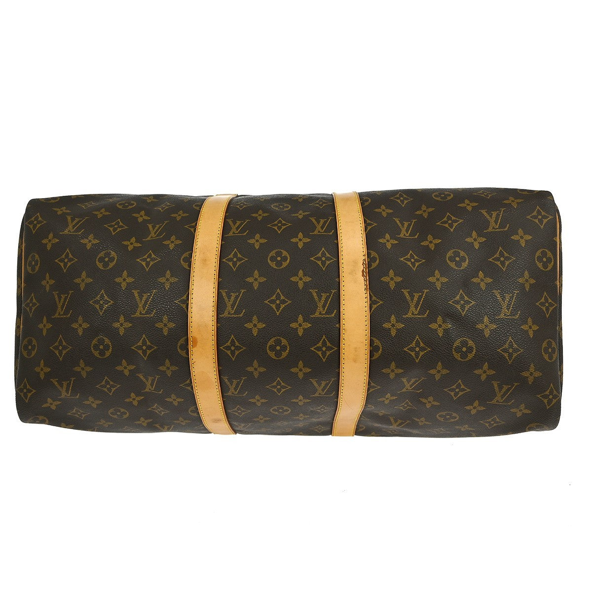 Louis Vuitton Keepall Bag Monogram Canvas Brown Canvas Travel Bag Bag (Pre-Owned)