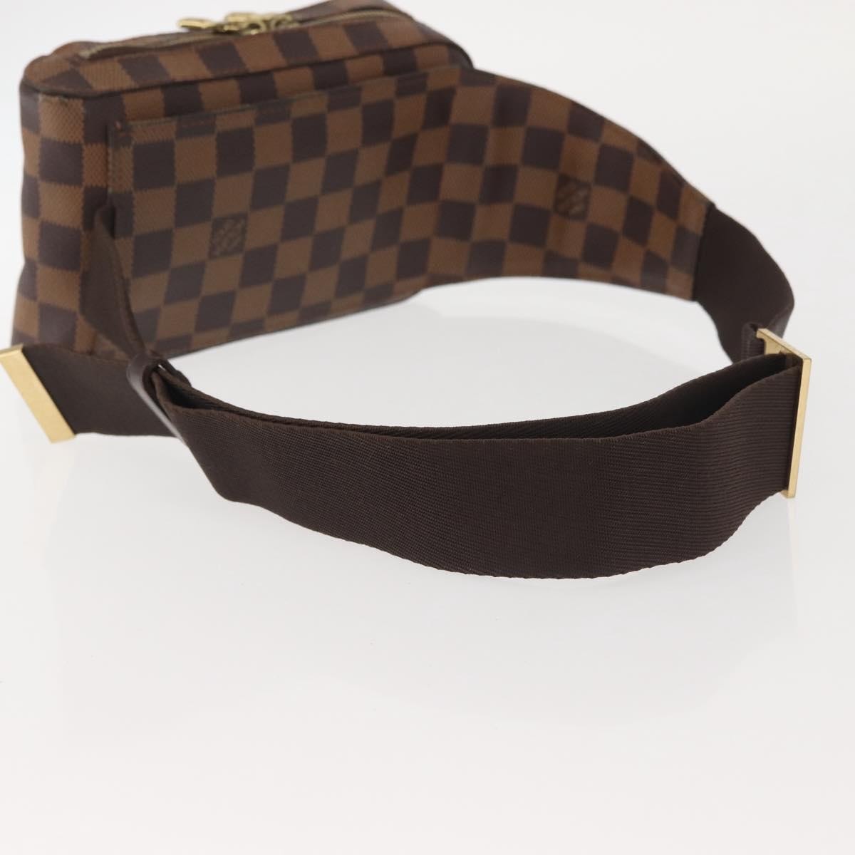 Louis Vuitton Geronimos Waist Bag Damier Brown Canvas Shoulder Bag Bag (Pre-Owned)
