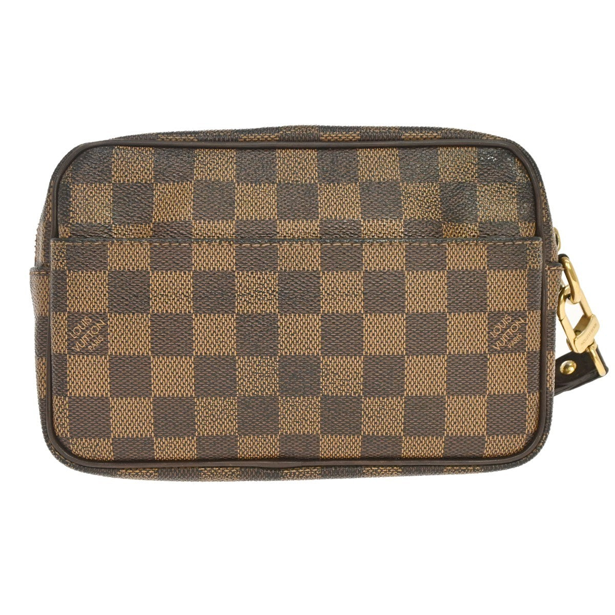 Louis Vuitton Pochette Macao Damier Brown Canvas Clutche & Pouche Bag (Pre-Owned)
