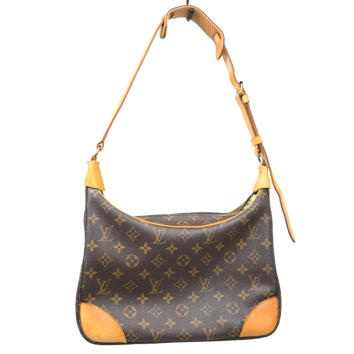 Louis Vuitton Boulogne Handbag Monogram Canvas Brown Canvas Shoulder Bag Bag (Pre-Owned)