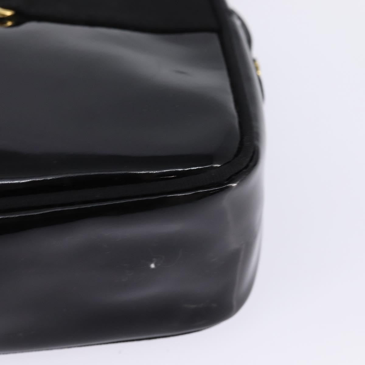 Salvatore Ferragamo Vara Bow Camera Shoulder Bag Patent Leather Black Patent_Leather Shoulder Bag Bag (Pre-Owned)