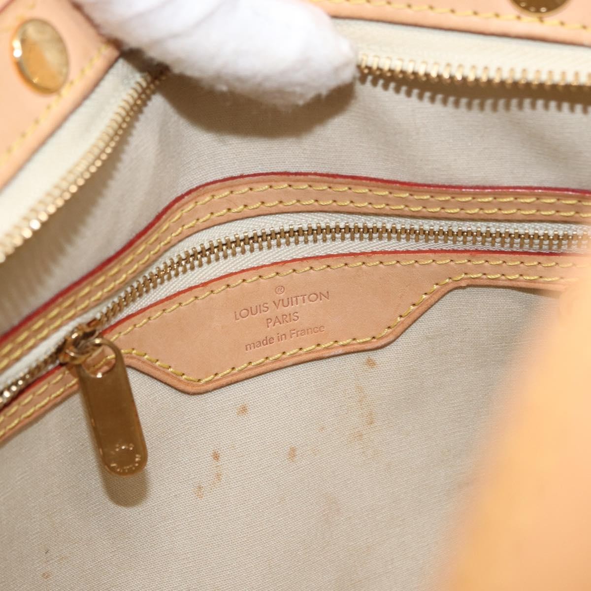 Louis Vuitton Brea Handbag Monogram Vernis Beige Patent_Leather Handbag (Pre-Owned)