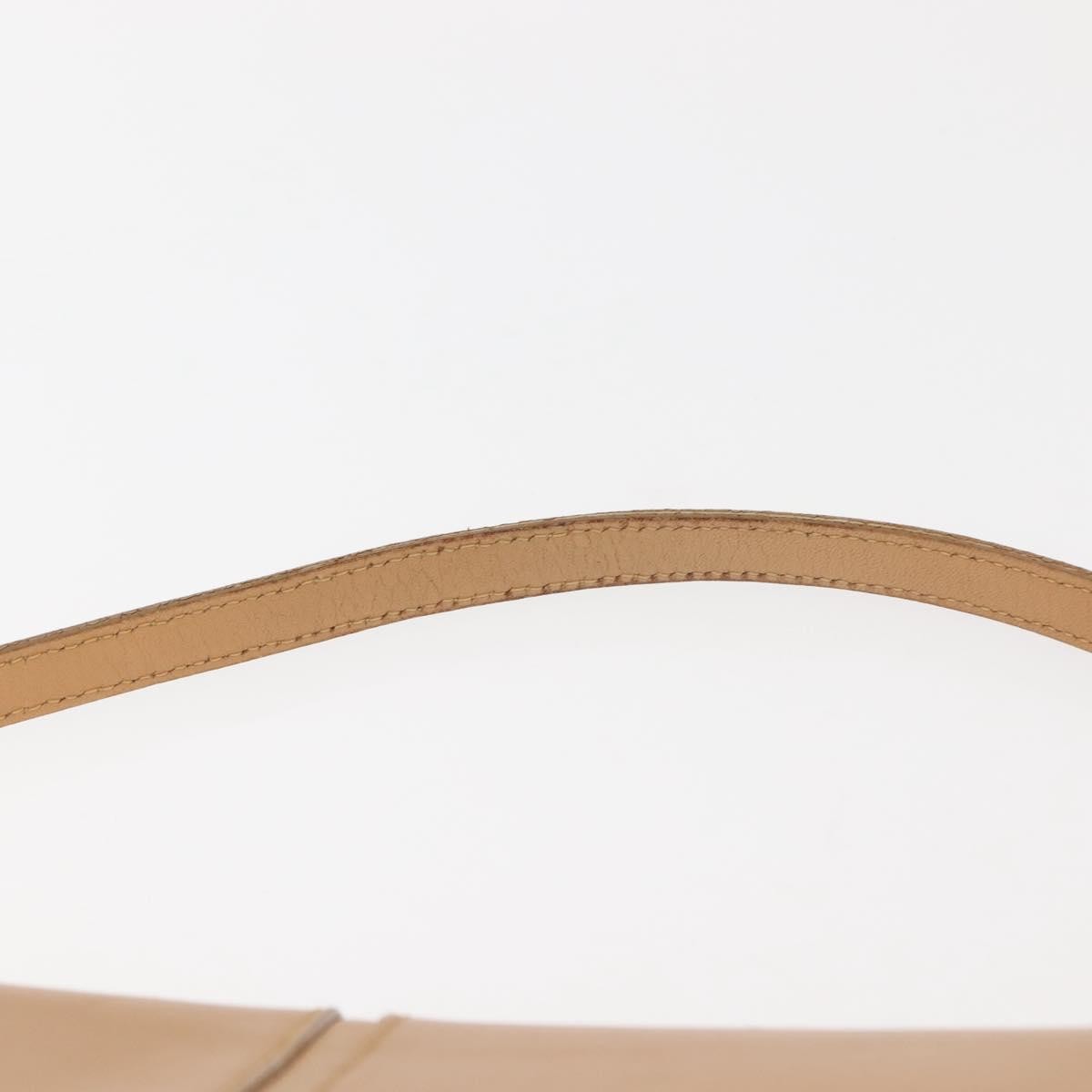 Burberry Shoulder Bag Leather Beige Leather Shoulder Bag Bag (Pre-Owned)