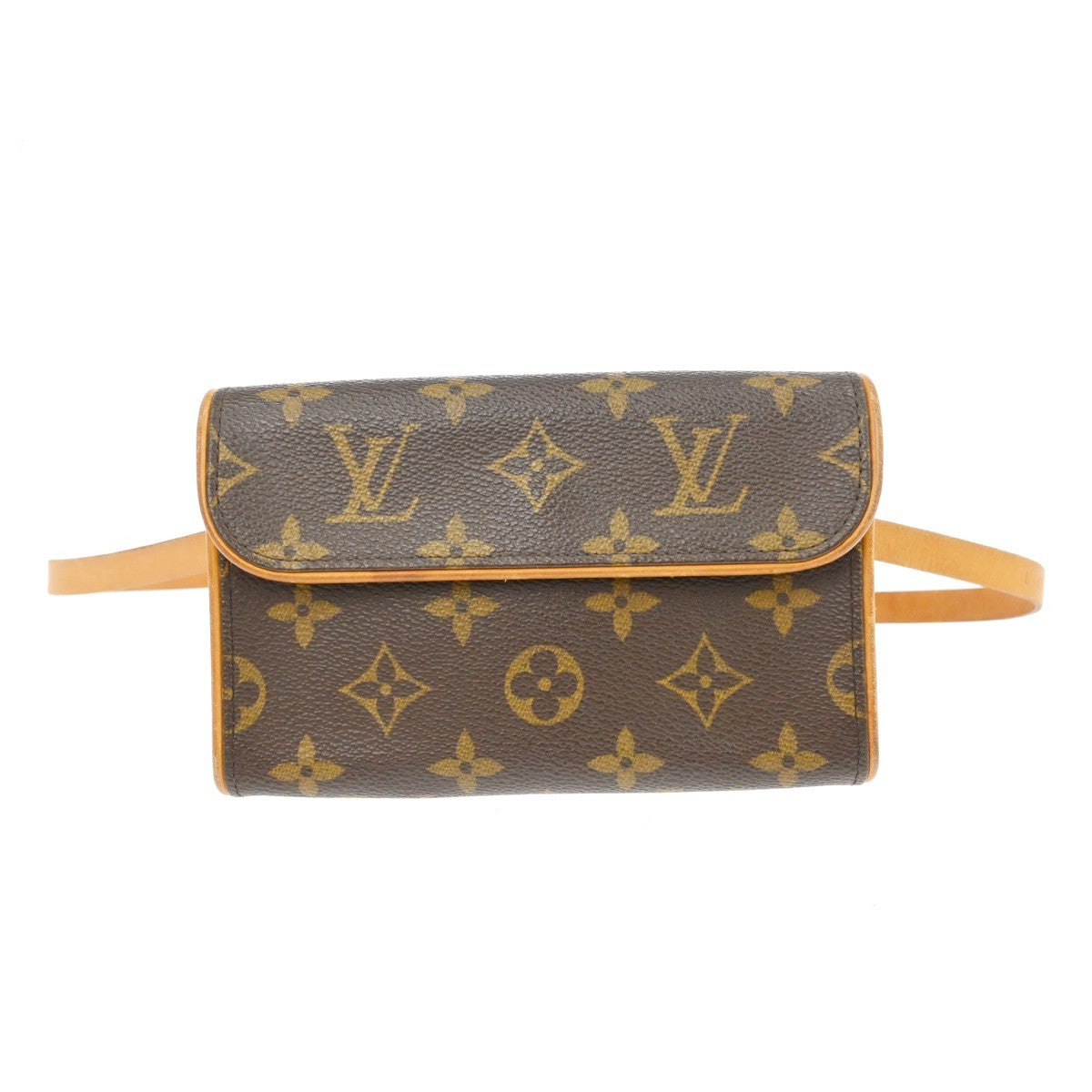 Louis Vuitton Florentine Waist Bag Monogram Canvas Brown Canvas Clutche & Pouche Bag (Pre-Owned)