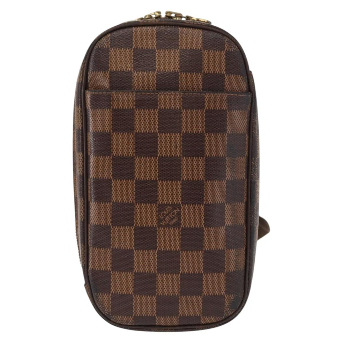 Louis Vuitton Pochette Gange Damier Brown Canvas Clutche & Pouche Bag (Pre-Owned)