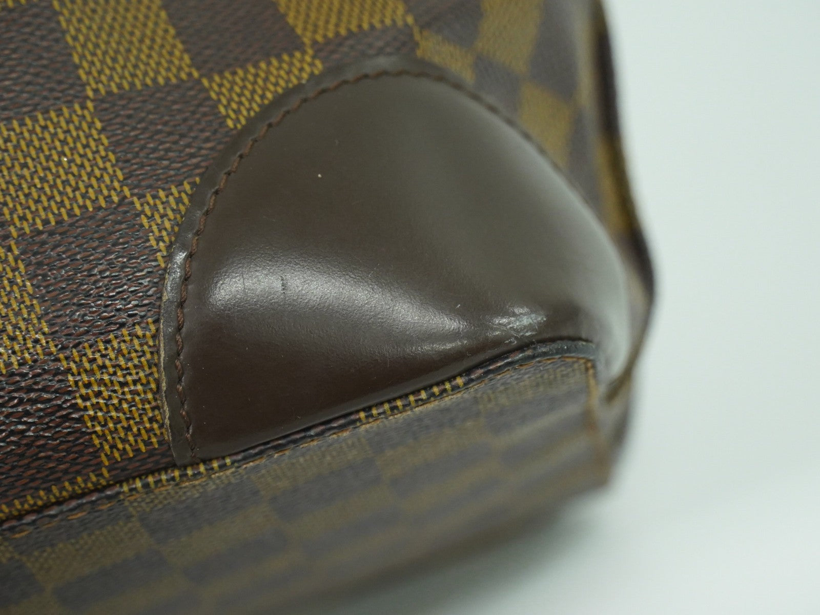 Louis Vuitton Hampstead Handbag Damier Brown Canvas Shoulder Bag Bag (Pre-Owned)