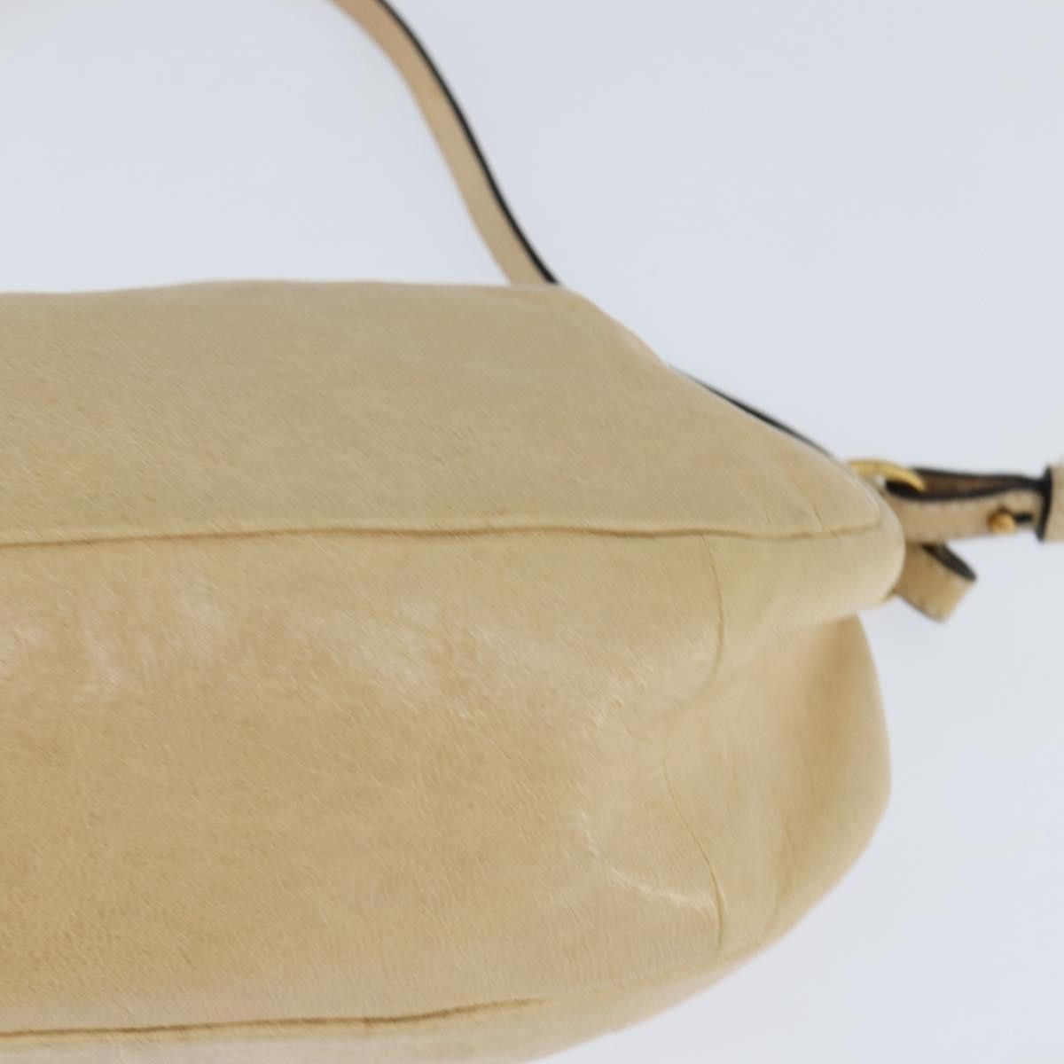 Chloe Vintage Shoulder Bag Leather Beige Leather Shoulder Bag Bag (Pre-Owned)