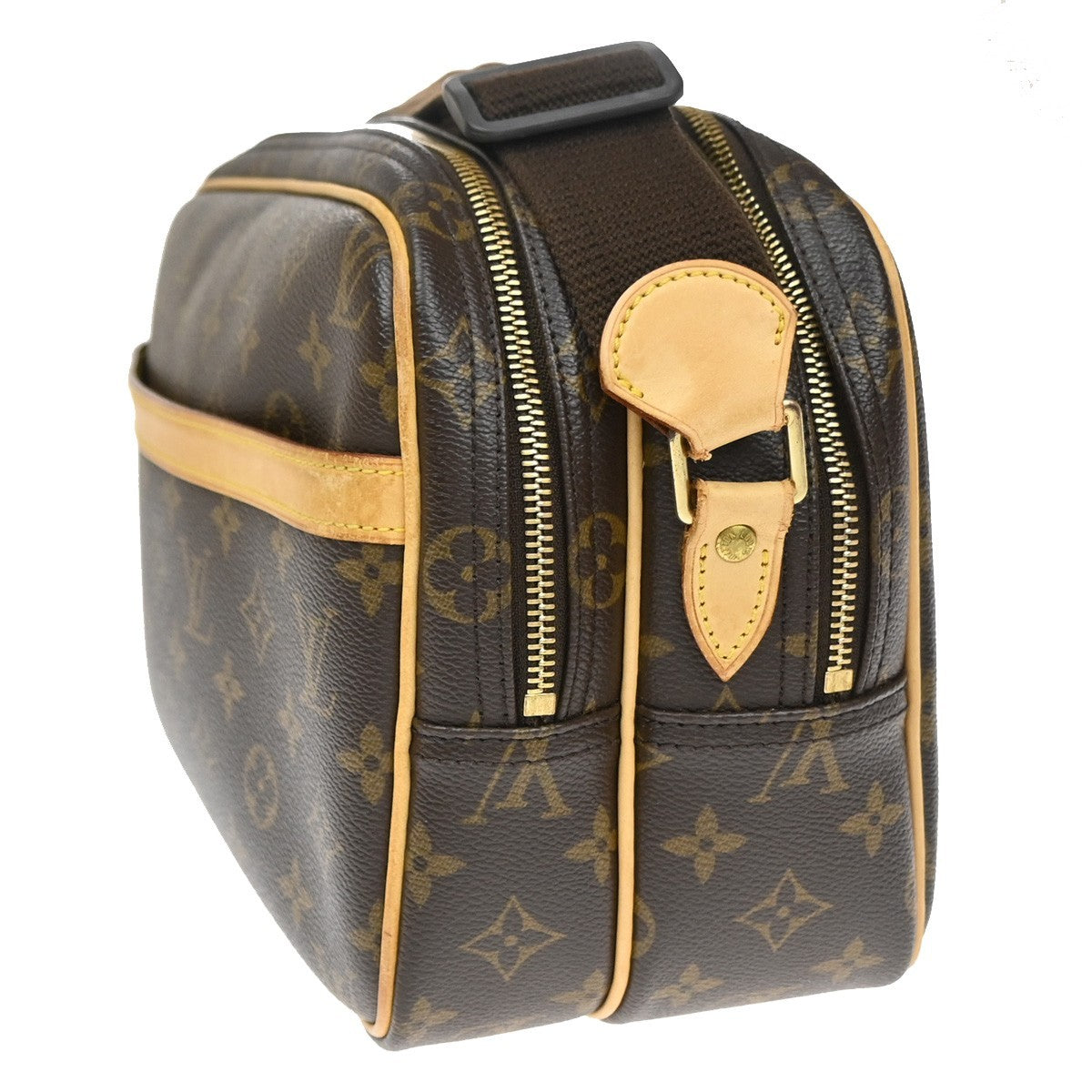 Louis Vuitton Reporter Bag Monogram Canvas Brown Canvas Shoulder Bag Bag (Pre-Owned)