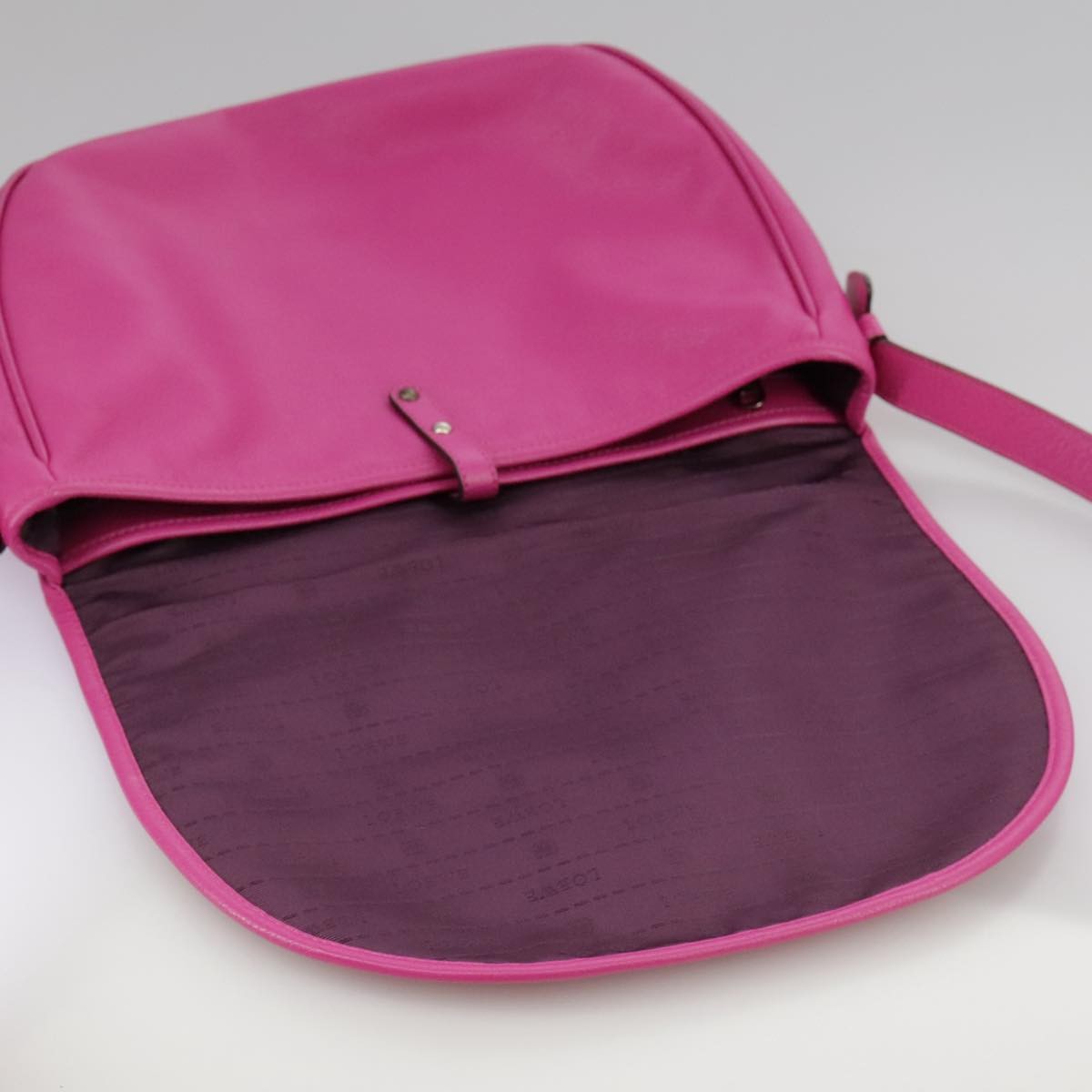 Loewe Heritage Messenger Leather Pink Leather Shoulder Bag Bag (Pre-Owned)