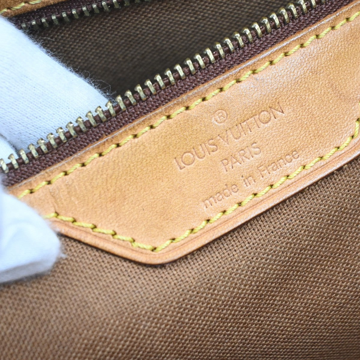 Louis Vuitton Cabas Mezzo Monogram Canvas Brown Canvas Tote Bag Bag (Pre-Owned)