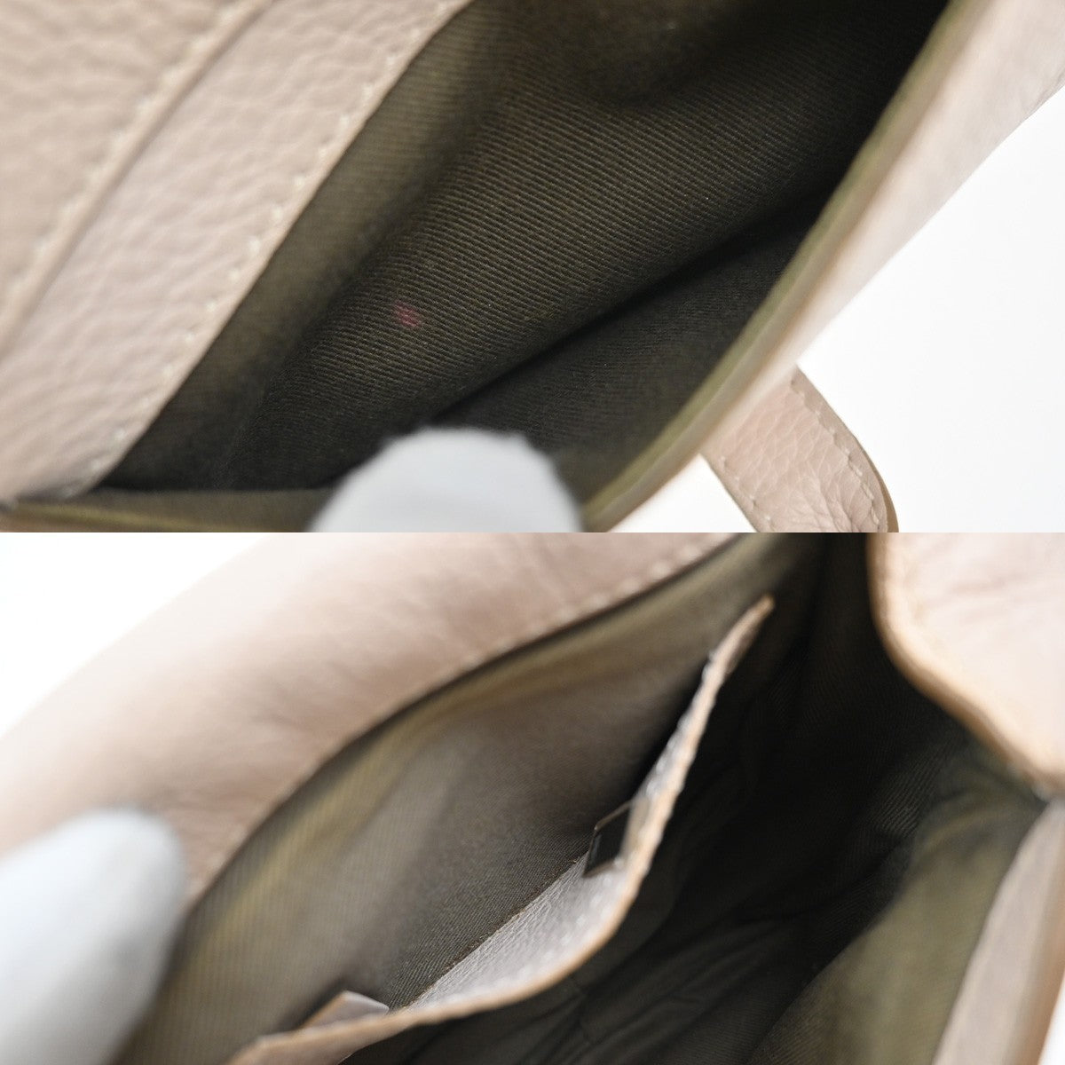 Chloe Marcie Crossbody Bag Leather Beige Leather Shoulder Bag Bag (Pre-Owned)