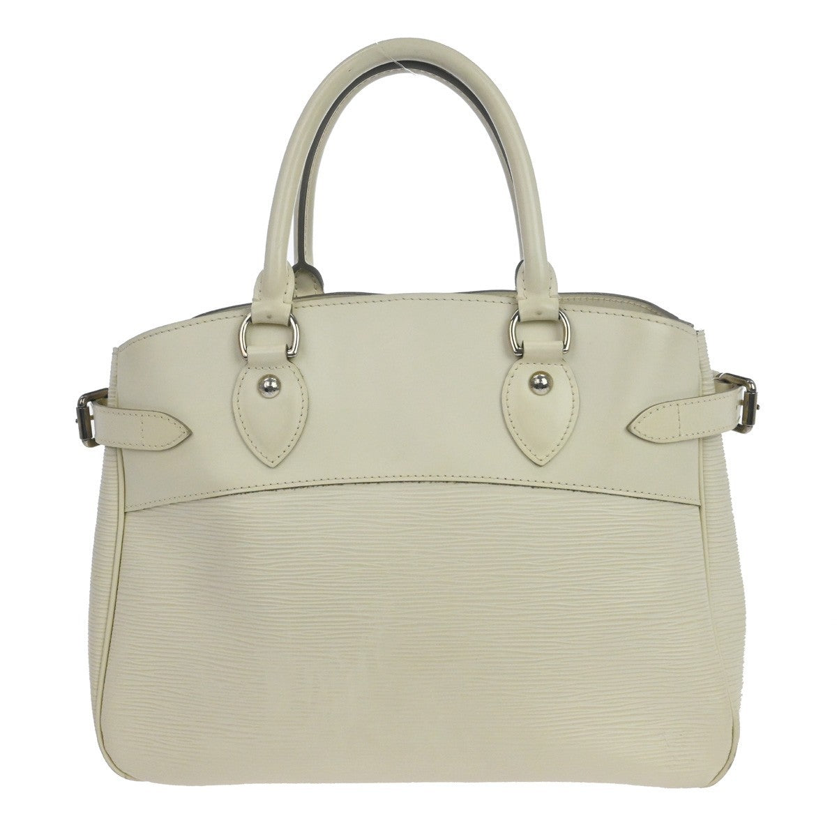 Louis Vuitton Passy Tote Epi Leather White Leather Handbag (Pre-Owned)