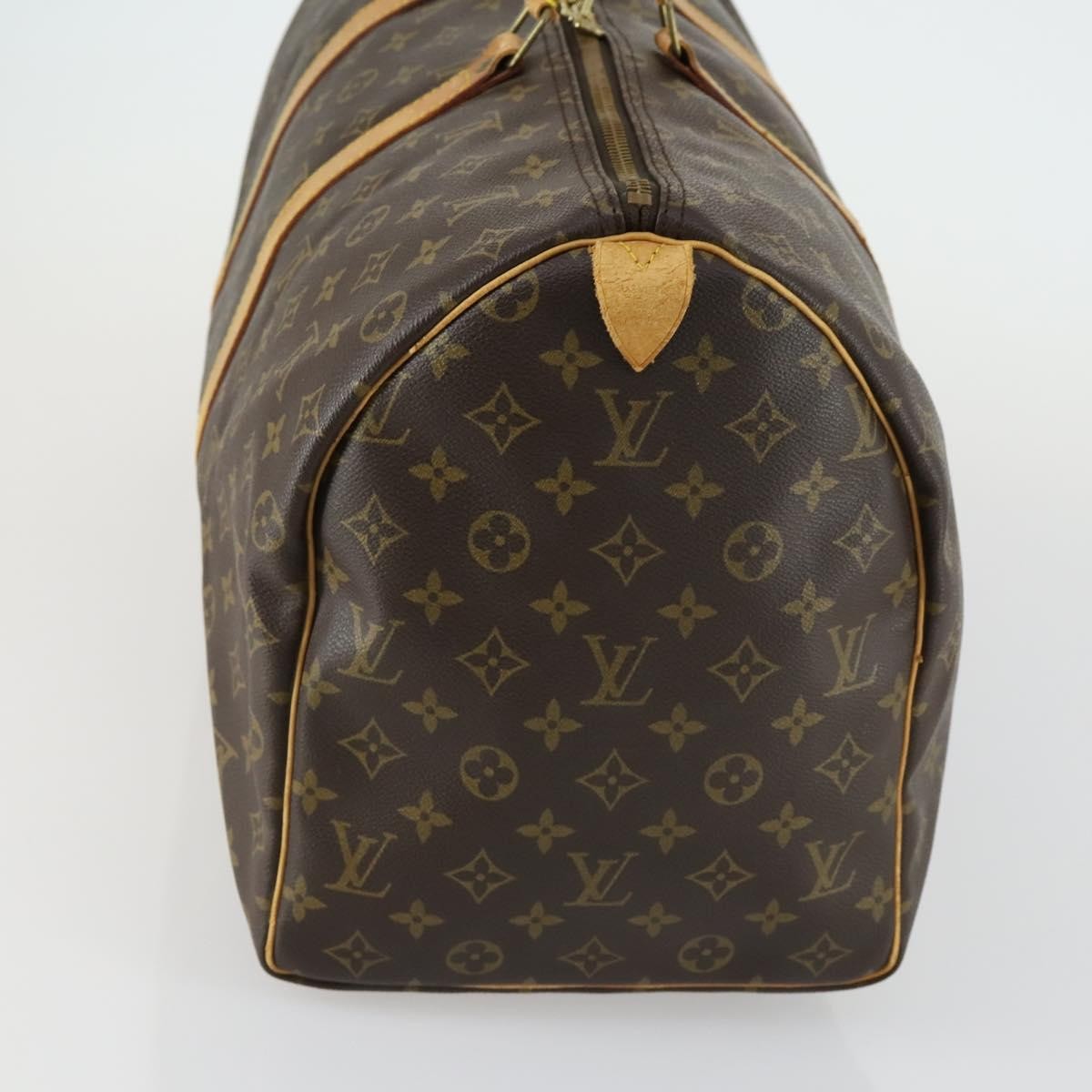 Louis Vuitton Keepall Bag Monogram Canvas Brown Canvas Travel Bag Bag (Pre-Owned)