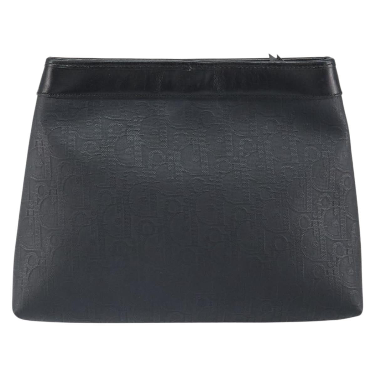 Christian Dior Trotter Pouch Canvas Black Canvas Clutche & Pouche Bag (Pre-Owned)