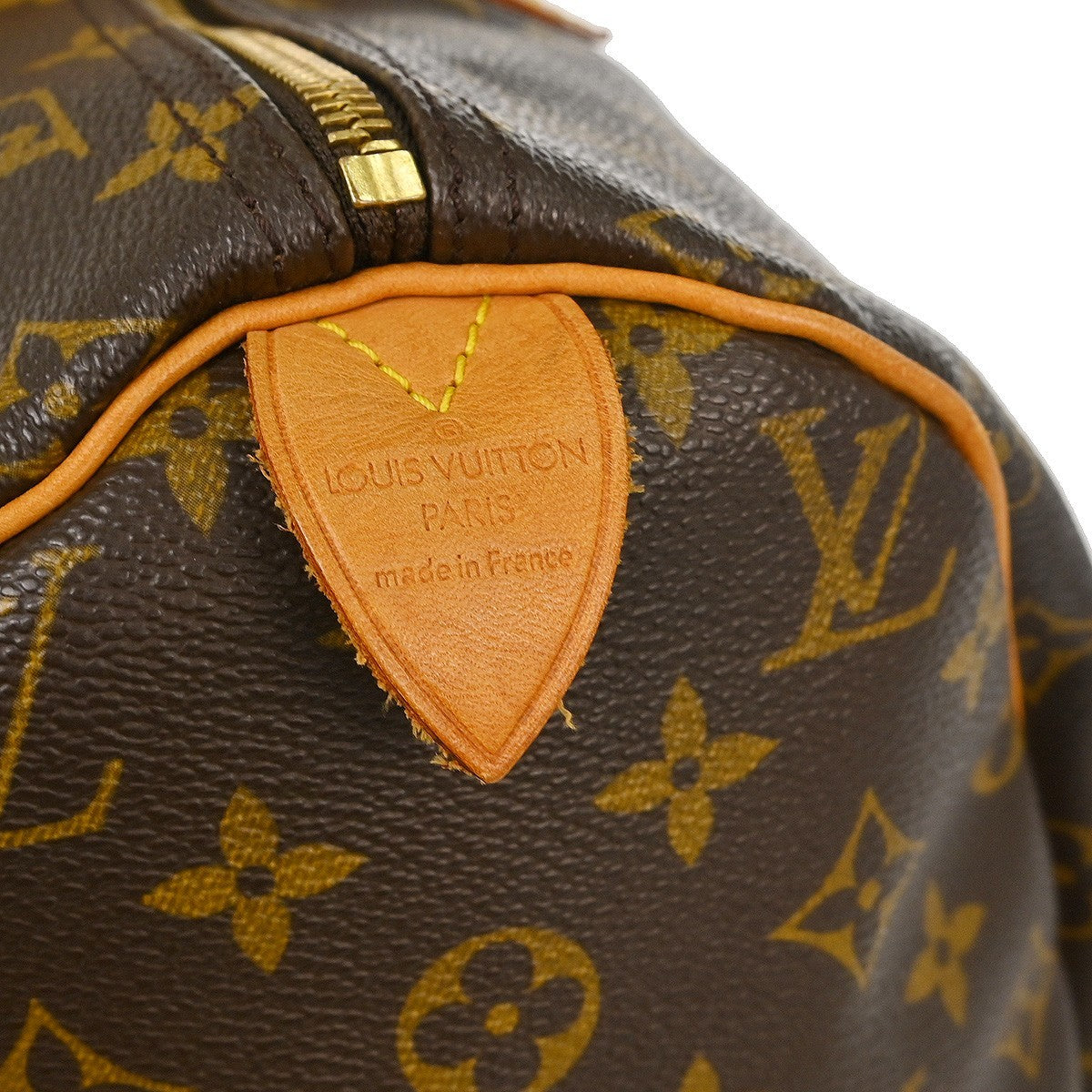 Louis Vuitton Speedy Handbag Monogram Canvas Brown Canvas Handbag (Pre-Owned)
