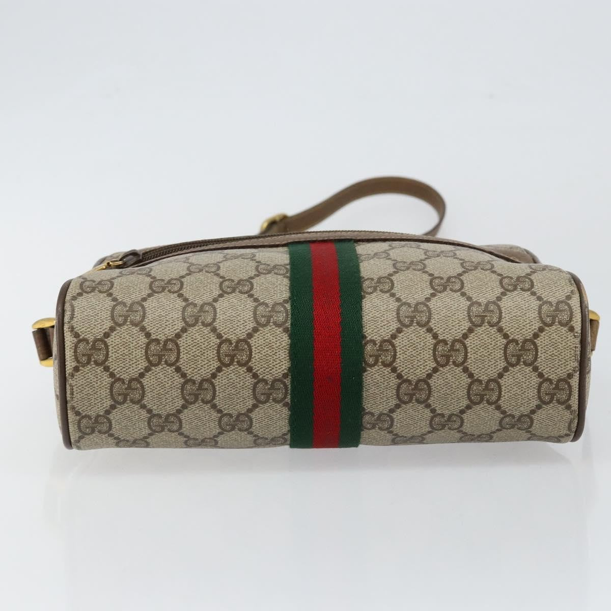 Gucci Ophidia Shoulder Bag Gg Coated Canvas Beige Canvas Shoulder Bag Bag (Pre-Owned)
