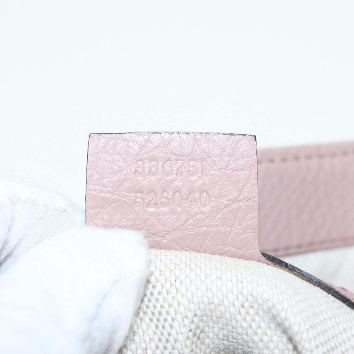 Gucci Soho Convertible Shoulder Bag Leather Pink Leather Tote Bag Bag (Pre-Owned)