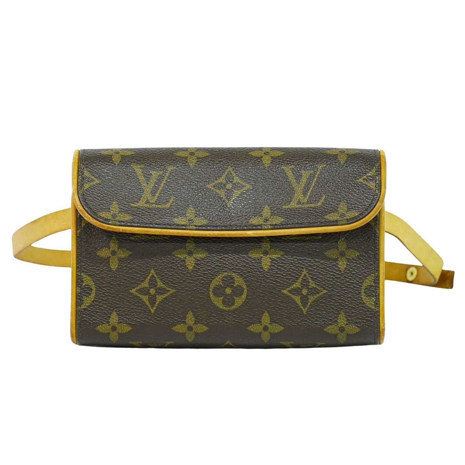 Louis Vuitton Florentine Waist Bag Monogram Canvas Brown Canvas Shoulder Bag Bag (Pre-Owned)