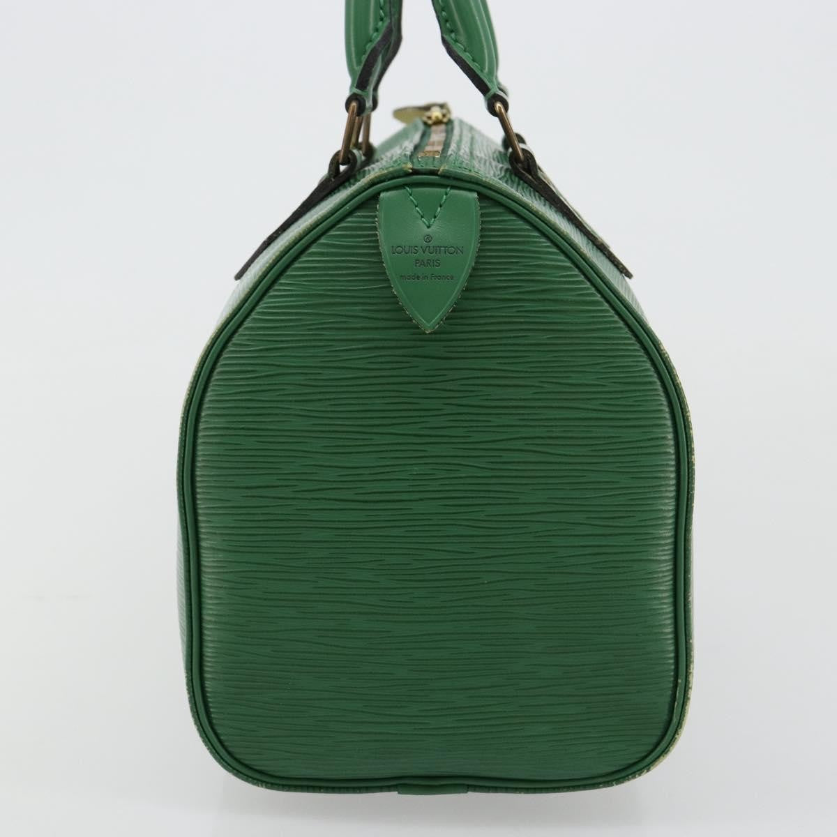 Louis Vuitton Speedy Handbag Epi Leather Green Leather Handbag (Pre-Owned)