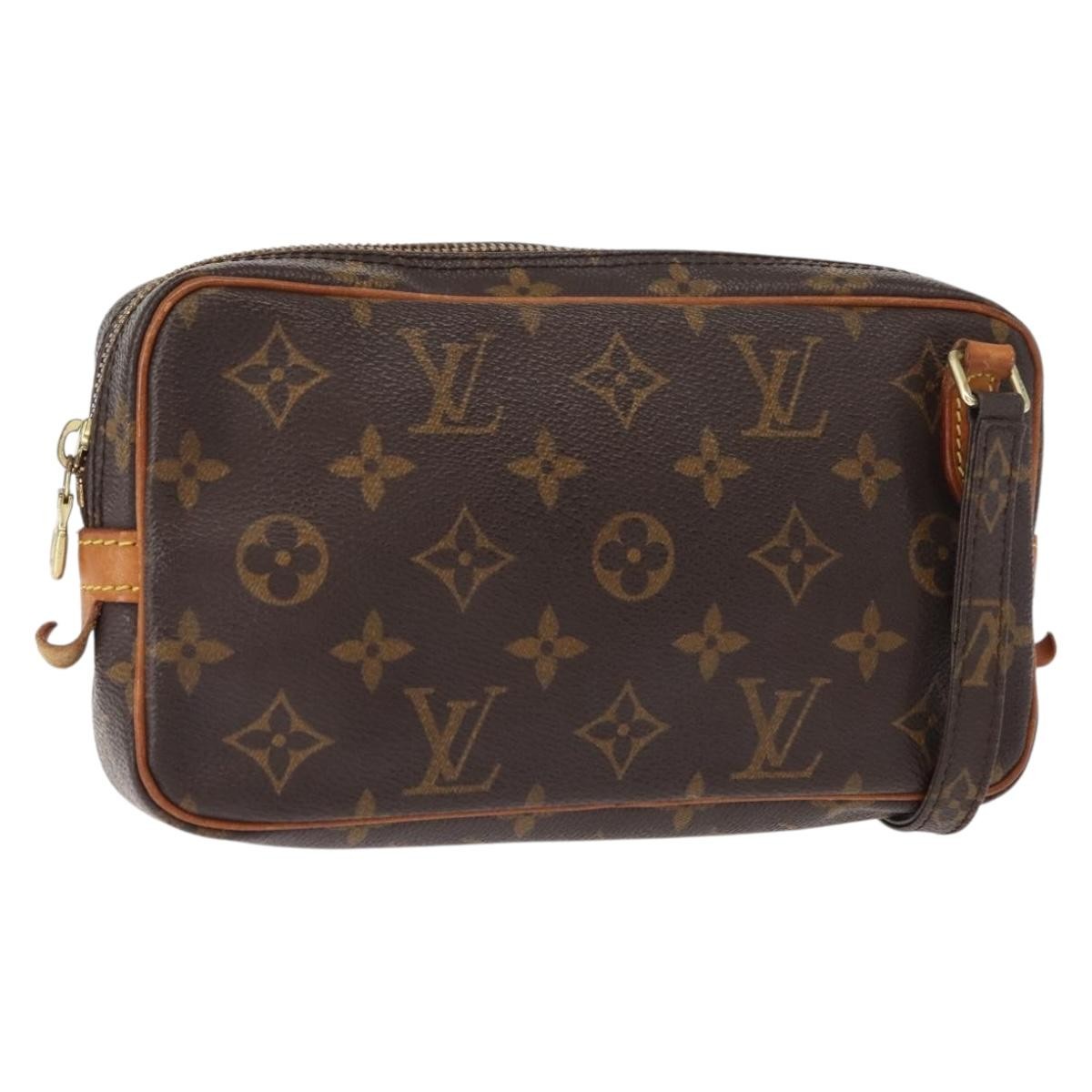 Louis Vuitton Pochette Marly Bandouliere Bag Monogram Canvas Brown Canvas Shoulder Bag Bag (Pre-Owned)