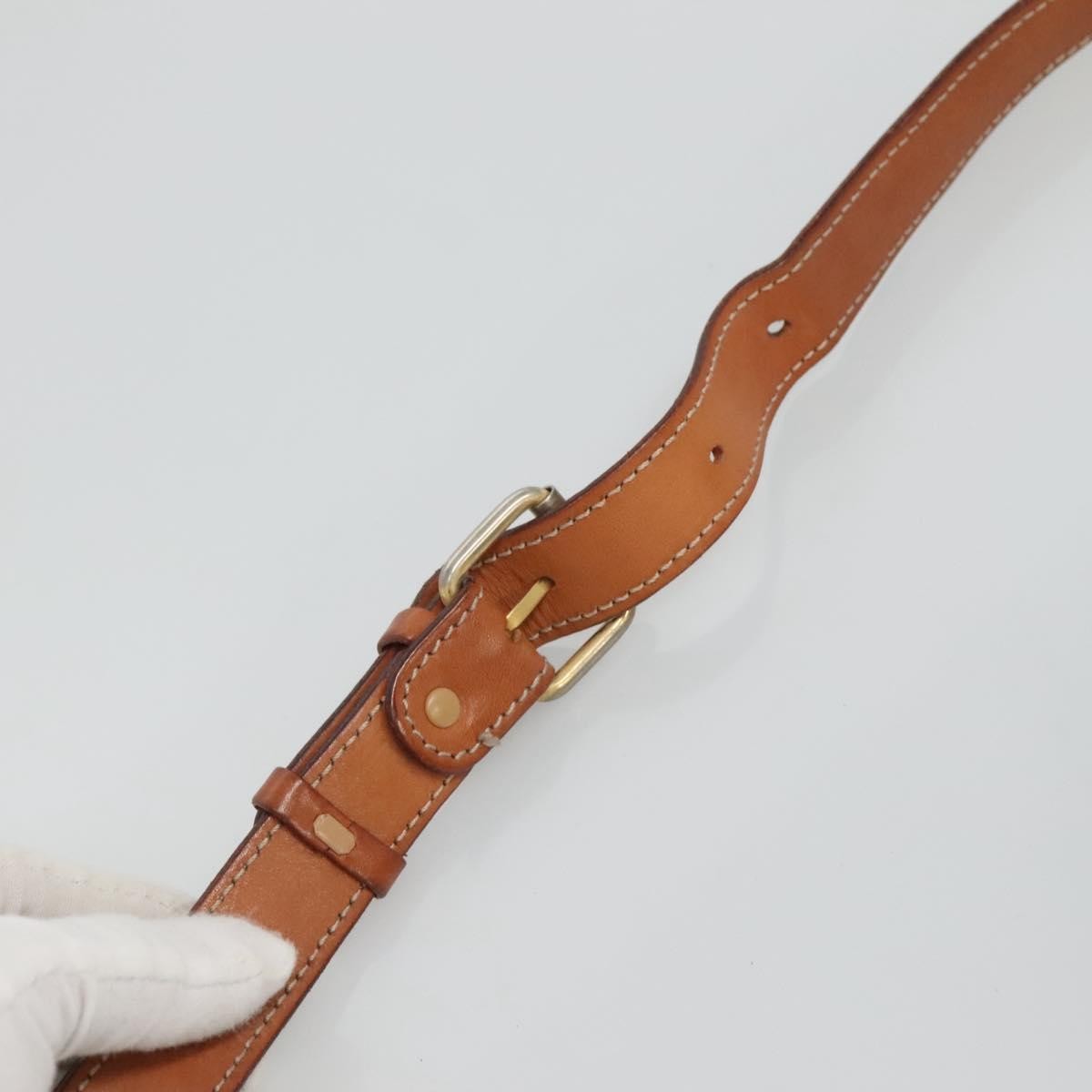 Celine Vintage Macadam Shoulder Bag Canvas And Leather Brown Canvas Shoulder Bag Bag (Pre-Owned)