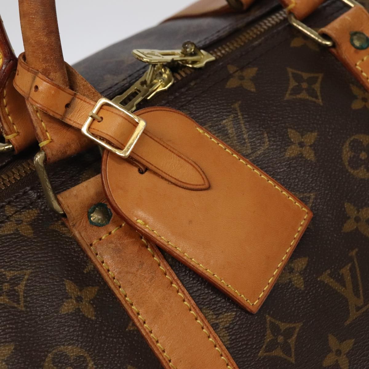 Louis Vuitton Keepall Bag Monogram Canvas Brown Canvas Travel Bag Bag (Pre-Owned)