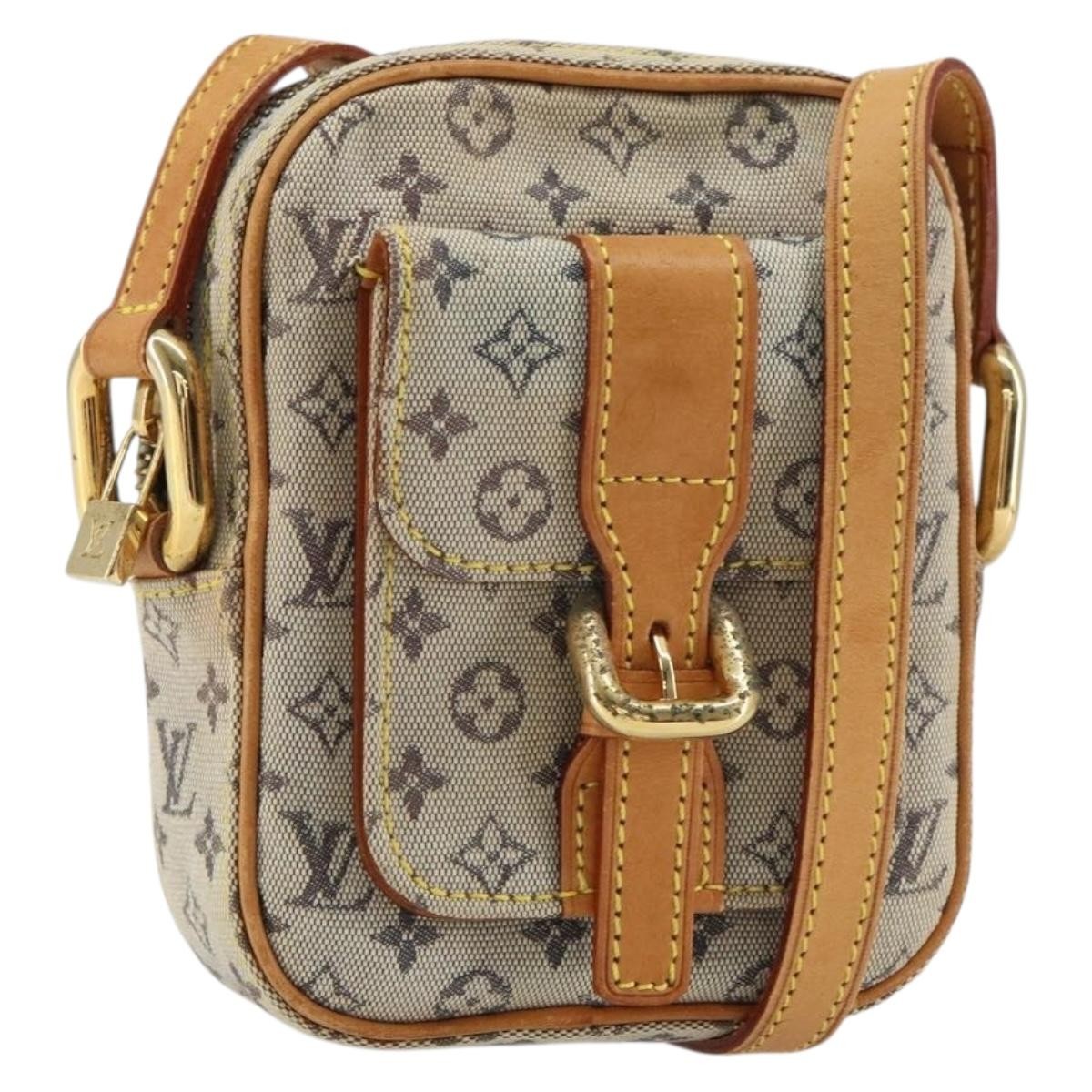 Louis Vuitton Juliette Crossbody Bag Mini Lin Blue Canvas Shoulder Bag Bag (Pre-Owned)