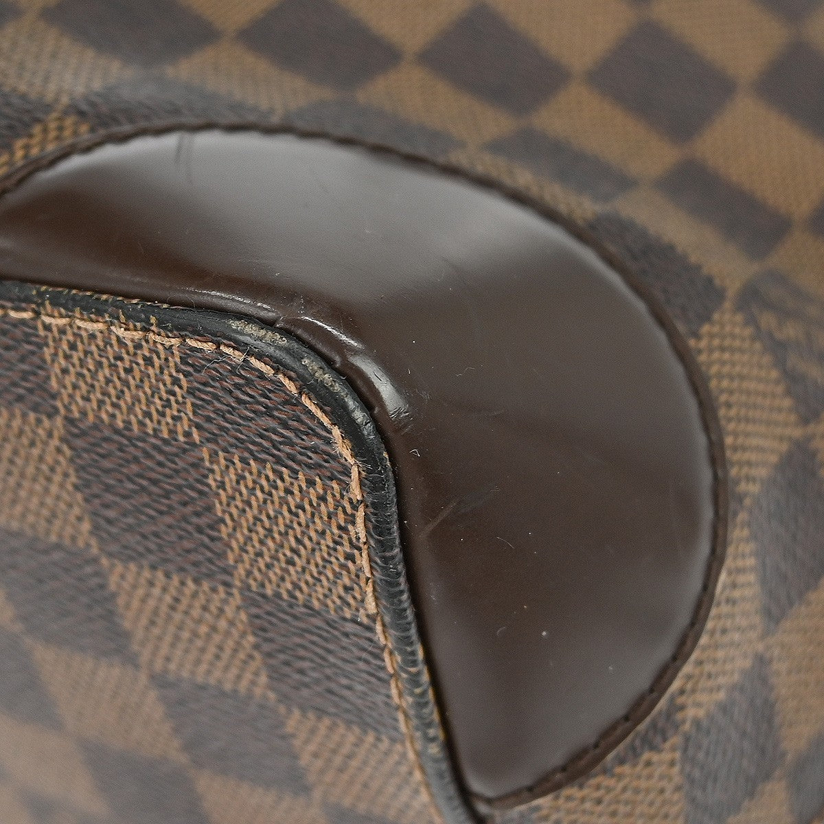 Louis Vuitton Hampstead Handbag Damier Brown Canvas Tote Bag Bag (Pre-Owned)