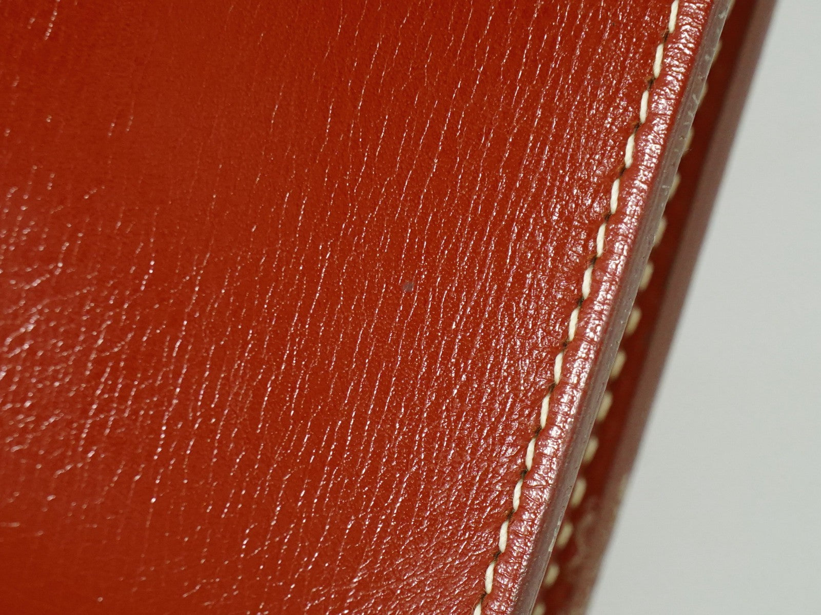 Hermes Onimaitou Pochette Box Calf Brown Leather Clutche & Pouche Bag (Pre-Owned)