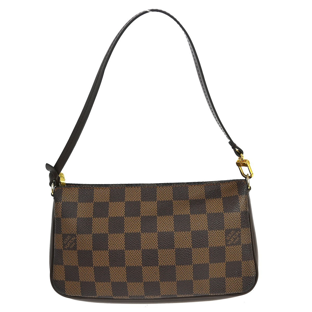 Louis Vuitton Navona Pochette Accessoires Damier Brown Canvas Clutche & Pouche Bag (Pre-Owned)